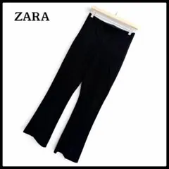 상태좋음 ✨ZARA 자라 레이디스 블랙 캐주얼 팬츠 블랙 플레어 스트레치