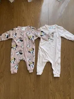 H&M ミニーマウス ロンパース 2点セット 62cm