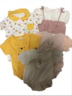 ベビー服セット 80cm フリル刺繍付き