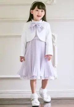 【美品】エニィファム セット 120 薄紫　入学式　卒園式　フォーマル 発表会