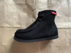 キッズブーツ　黒ムートンブーツ