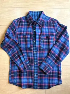 ◆新品　ミキハウス リバーシブルチェックシャツ 140◆