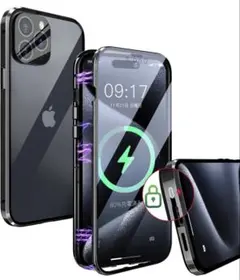 スライドロック付き&ワンピースレンズ保護iPhone14 Pro Max 用