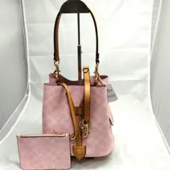 【新品未使用】COACH ローアン バケットバッグ シグネチャー チャーム