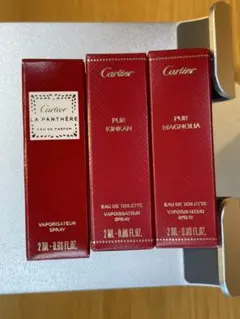 Cartier 香水3本セット レッドボックス Cartier 香水 サンプル 3種セット 2ml - メルカリ