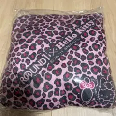 ラウンドワン×ハローキティ クッション　豹柄キティ　ギャル