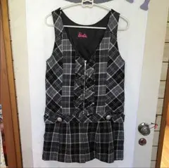 Barbie チェック ワンピース ラメ プリーツ フリル ショートパンツのサムネイル