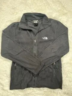 【王道・定番】ノースフェイス フリースジャケット ブラック メンズS 刺繍ロゴ