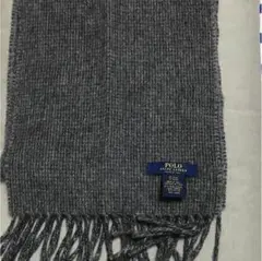 POLO ラルフローレン マフラー グレー ストライプ