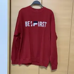 FILA BE FIRST ロゴ入り赤トレーナー Lサイズ 新品