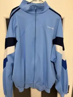 adidas トラックジャケット M ライトブルー