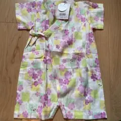 週末お値下げ　ミキハウス　甚平 ロンパース　姉妹　新品未使用　タグ付き