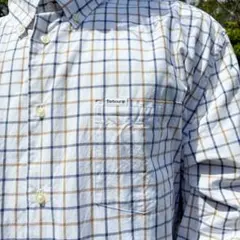 良品 希少 バブアー チェック柄 長袖シャツ XXLのサムネイル