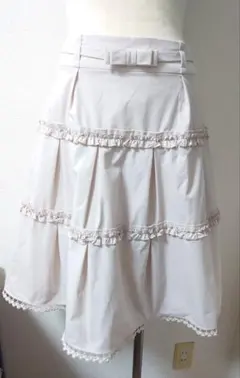 美品★未使用♪COTOO フレアスカート 薄いピンクS〜M