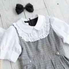 新品　DearMyLoveRose ペンタゴンフリルスクールワンピース　チェックのサムネイル