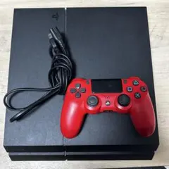【着払い巴専用 】PlayStation 4 本体 赤色コントローラー付き