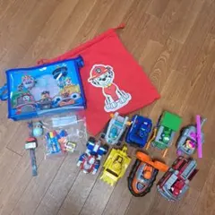 パウ・パトロール ベーシックビークルセット 文具セット袋付き　巾着袋のサムネイル