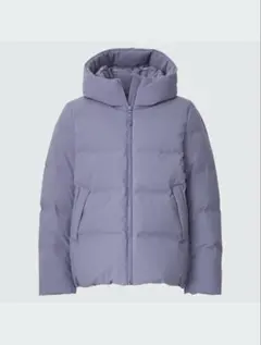 ユニクロ　シームレスダウンパーカ　レディース　ブルー　パープル　紫　Ｍ