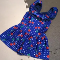 F.Oインターナショナル　さくらんぼ柄　ワンピース水着　110