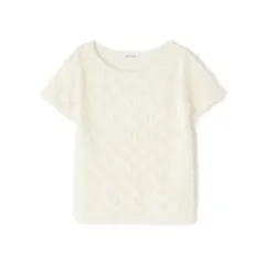 未使用NATURALBEAUTYBASICフリンジコンパクトニット ホワイト