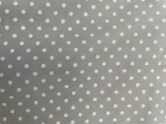 水玉　くすみ水色(巾110×83)生地ハギレ　カルトナージュ　日本製