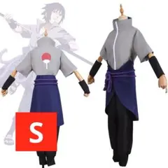 NARUTO ナルト うちはサスケ 少年編 コスプレ衣装 靴、ウィッグ付き
