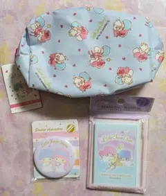 リトルツインスターズ ポーチ・ミラー✕2 新品・未使用　サンリオ　キキララ
