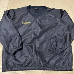 Rawlings ブラック Vネックウィンドブレーカー 160
