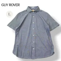 【ギローバー GUY ROVER】カッタウェイ 半袖シャツ 鹿の子 Lサイズのサムネイル
