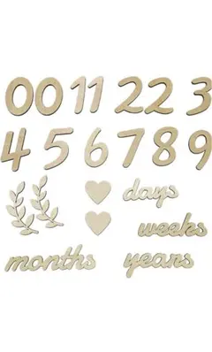 月齢フォト　木製　マンスリーカード