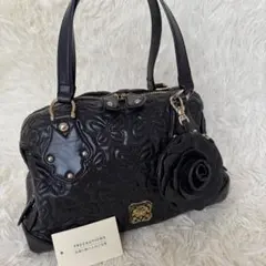 完売品✨極美品✨アナスイ メアリー ボストンバッグ 薔薇 キルティング ブラック
