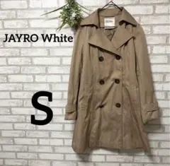 ジャイロホワイト＊トレンチコート＊ダブルボタン＊綺麗め＊ナチュラル＊通勤＊S