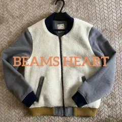 ★BEAMS HEART★ボアジャケット アイボリー/グレー