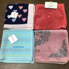 marie claire franc franc他 タオルハンカチ4枚