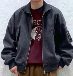 ニコアンドWoolly Tee グレー ジャンパー Mサイズ