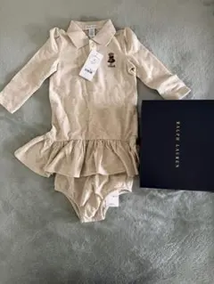 RALPH LAUREN ベビー ワンピース ブルマ 2点セット ポロベア 長袖