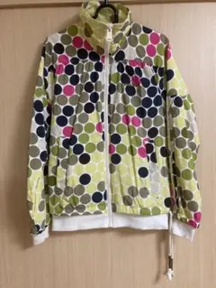 【美品】adidasオリジナルス多色ドット柄ウィンドブレーカー　レディース