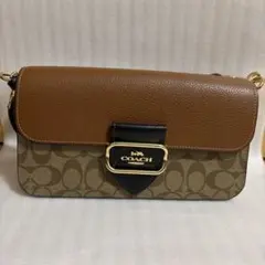 M*y様 【美品！】COACH ショルダーバッグ ブラウン/ベージュ