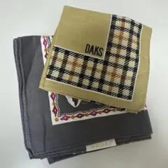 DAKS 花柄ドット ハンカチ プラスαのサムネイル