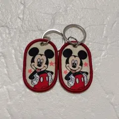 ディズニー タグキーホルダー セリア