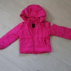 GapKids フード付きピンクダウンコート 110cm