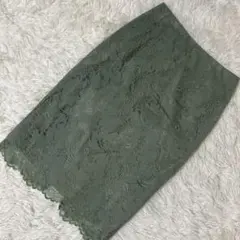 GALLARDAGALANTE 総レーススカート グリーン ミント 0 清楚