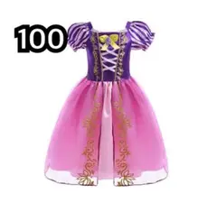 ラプンツェル ドレス プリンセス コスチューム ハロウィン　新品未使用　　100
