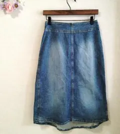 美品　デニムスカート　Size36　膝下