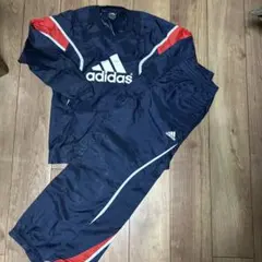 adidas ピステ・ウィンドブレーカー ネイビー/レッド　150