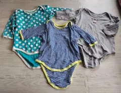 ベビー服セット 水玉 ストライプ　肌着　3枚