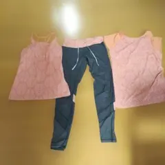 ヨガウェアセット（タンクトップ・Tシャツ・レギンス）