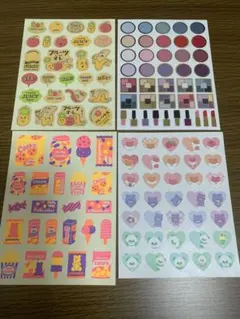 カラフルシールセット 4シート