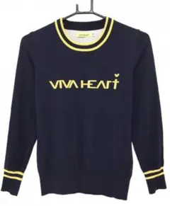 VIVAHEART.レディース.ゴルフセーター.ロゴ.42.ネイビー.