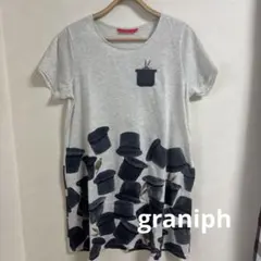美品　graniph グラニフ　マジックうさぎ　チュニック　Fのサムネイル